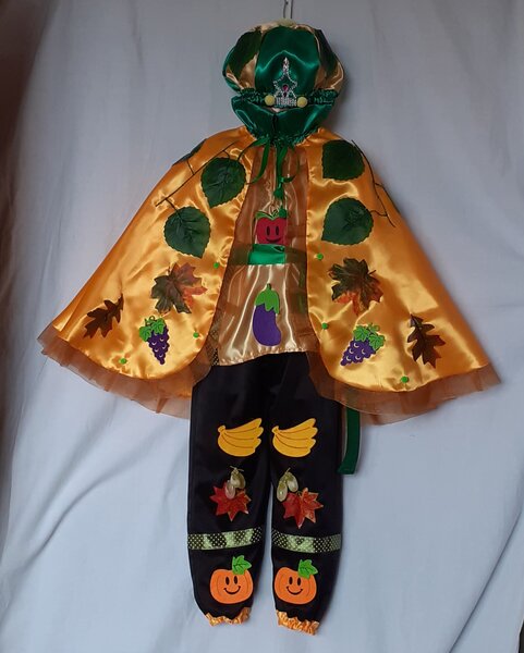 Costum Printul toamnei pentru copii 3-4- 5-6-7-8-9-10-11-12-13 ani