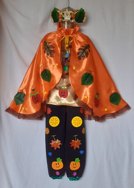 Costum Printul toamnei pentru copii 3-4- 5-6-7-8-9-10-11-12-13 ani