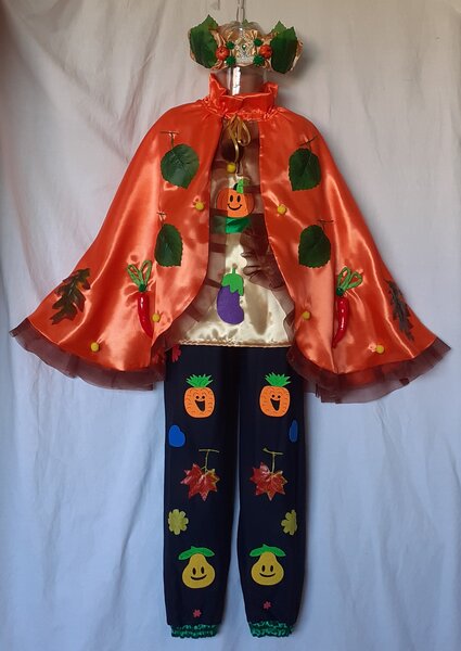 Costum Printul toamnei pentru copii 3-4- 5-6-7-8-9-10-11-12-13 ani